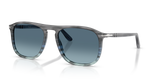 Persol PO3392S Sunglasses - Striped Grey Gradient Blue
