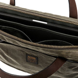 Filson Tin Cloth Compact Briefcase Otter Green