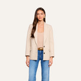 Amelie Blazer - Cappuccino/Ivory Tweed