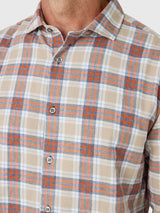 Bold Melange Plaid Hutcheson Sport Shirt - Oak Hall