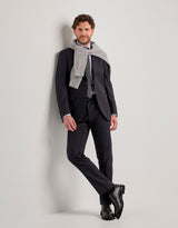 Canali navy wool suit styled on model - Oak Hall