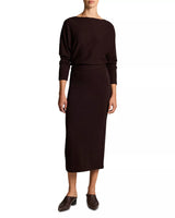Cozy Off Shoulder Midi Dress