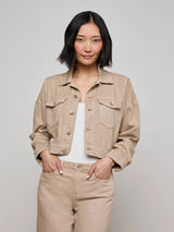 Vianney Hi-Lo Crop Jacket - Oak Hall