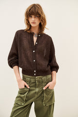 Isolar Knit Cardigan - Brown