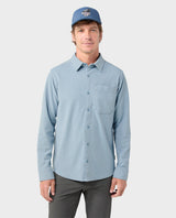 Notion Stretch Knit Shirt - Blue Heron