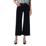 Lyra Wide Leg Crop Corduroy - Navy