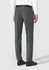Tarent Easy Care Wool Trouser - Medium Grey