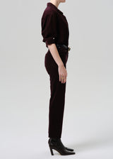 Citizens of Humanity Palma Straight Stretch Baby Corduroy - Eggplant