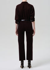 Citizens of Humanity Palma Straight Stretch Baby Corduroy - Eggplant