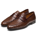 Viggo Ostrich Penny Loafer - Oak Hall