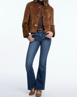 Faux Shearling Jacket - Cognac