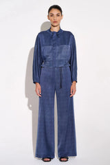 Fada Silk Pant - Ultramarine
