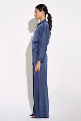 Fada Silk Pant - Ultramarine