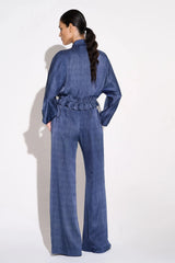 Fada Silk Pant - Ultramarine