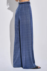 Fada Silk Pant - Ultramarine