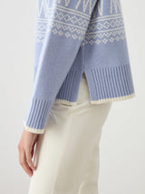 We Norwegians Setesdal Pullover Women - Light Blue