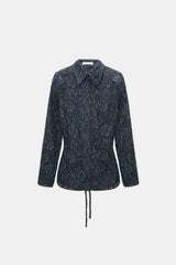 Powerful Lace Blouse - Smoked Pearl