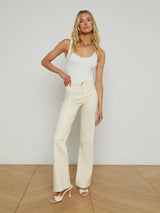 Clayton High Rise Wide Leg - Oak Hall