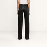 L'Agence Clayton Coated Wide-Leg Jean - Noir Coated