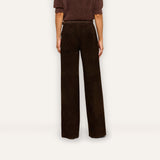 L'Agence Livvy Suede Trouser - Coffee Bean