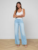 Scottie H/R Wide Leg - Oak Hall