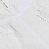 Amara Linen Wide-Leg Pant - Vintage White