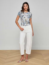 Mallis H/R Bow-Leg Jean - Oak Hall