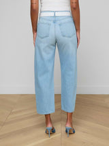 Mallis H/R Bow-Leg Jean - Oak Hall