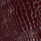 Violetta Vegan Leather Skirt - Dark Port Croc