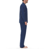 Majestic International Herringbone Cotton Pajamas - True Blue