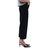 Lyra Wide Leg Crop Corduroy - Navy