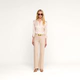 L'Agence Dani 3/4 Sleeve Blouse - Champagne
