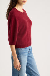 Frame The Brushed Chalet Sweater - Deep Garnet