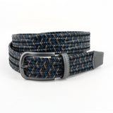 Italian Stretch Thin Strand Braided Leather Belt - Oak Hall