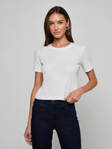 Stormy Ss Crop Crw Nk Tee - Oak Hall