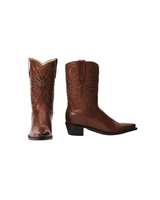 The Great The Southwest Cowboy Boot - Chestnut W/ Turquoise Sunburst