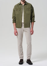 London Tapered Slim Cashmere Touch Sateen Pant - Caraway