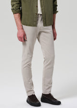 London Tapered Slim Cashmere Touch Sateen Pant - Caraway