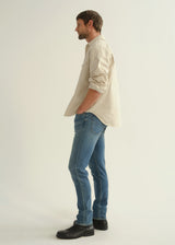 London Tapered Slim Cashmere Denim Jean - Cyrus