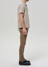 Gage Slim Straight Italian Canvas Pant - Reservoir