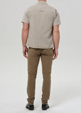 Gage Slim Straight Italian Canvas Pant - Reservoir