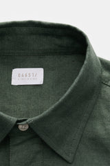 04651 Rustic Linen Popover Shirt - Grape Green
