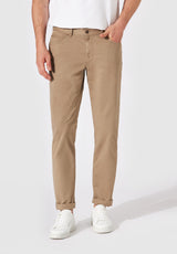 HILTL Dude Essential Cotton 5-Pocket Trouser - Khaki