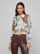 Osiris Jacquard Cardigan - Oak Hall