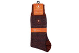 Martin Dingman Stripe Alpaca Yarn Socks - Rust