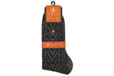 Martin Dingman Chevron Alpaca Yarn Socks - Stone