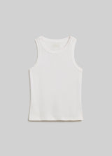 Isabel Rib Tank - White