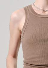 Isabel Rib Tank - Cocoa