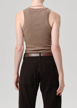 Isabel Rib Tank - Cocoa