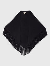 The Great The Big Sweater Fringe Scarf - Black